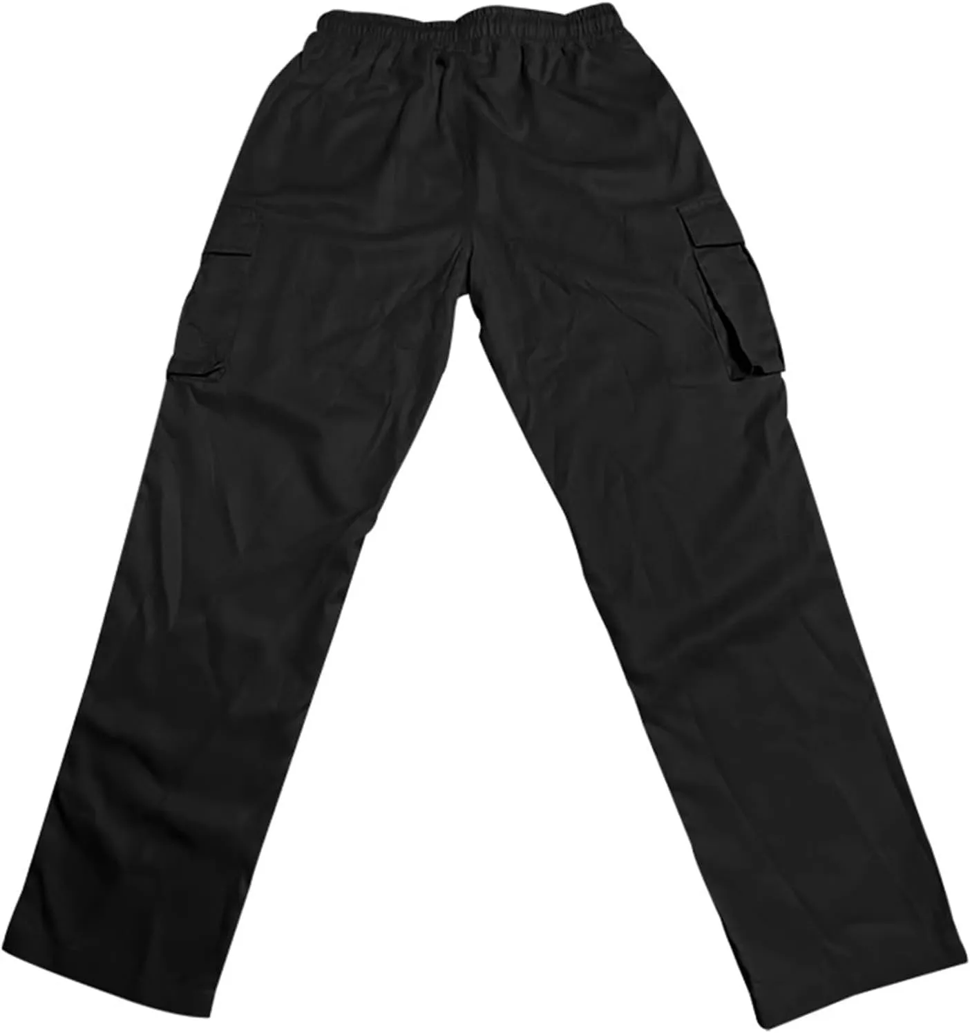 ADHOWBEW Tactical Pants Men Elastic Waist Pockets Relaxed Fit Work Construction Big and Tall Joggers