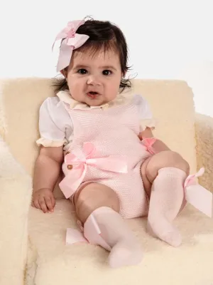 Baby Girl Emmeline Collection 2-piece Knitted Set-Baby Pink