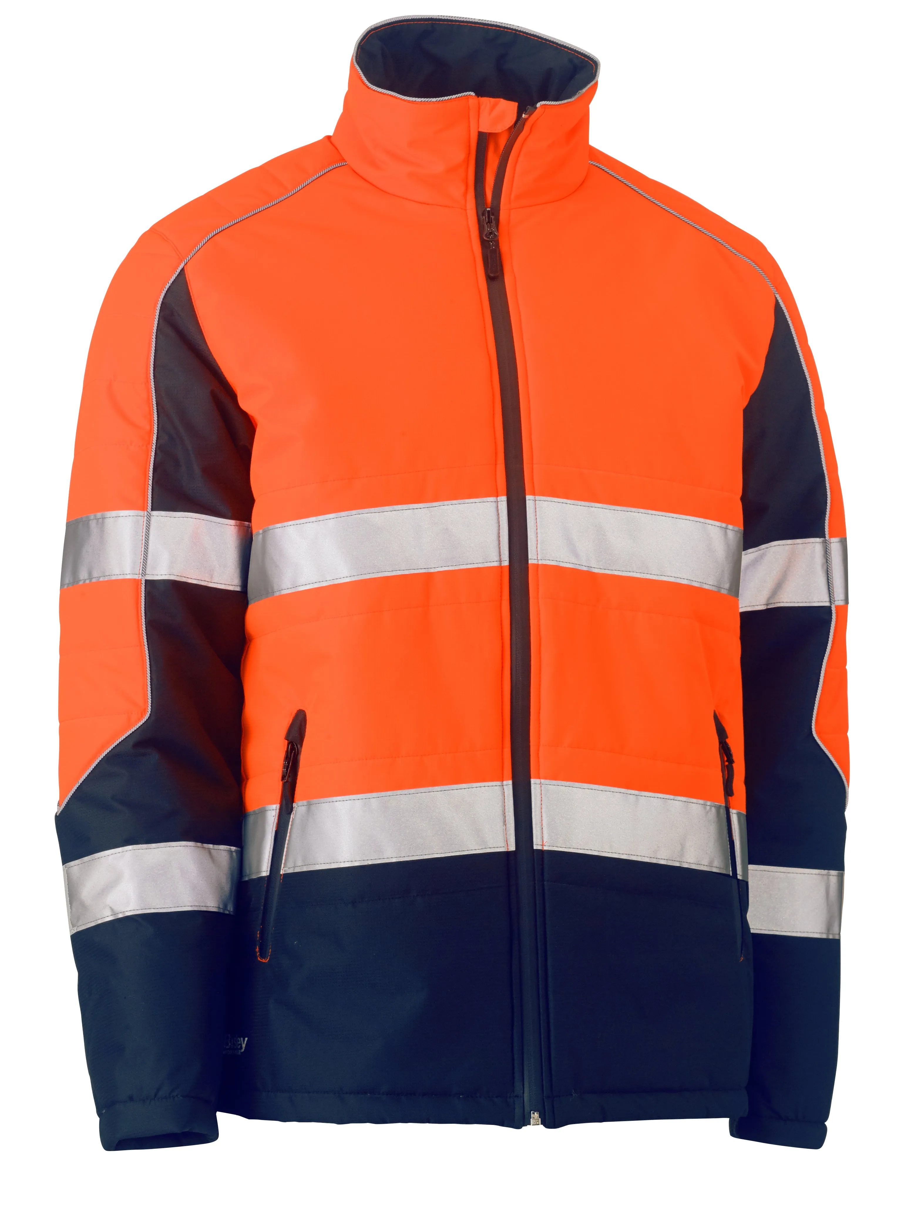 BJ6829T Bisley Taped Two Tone Hi Vis Puffer Jacket