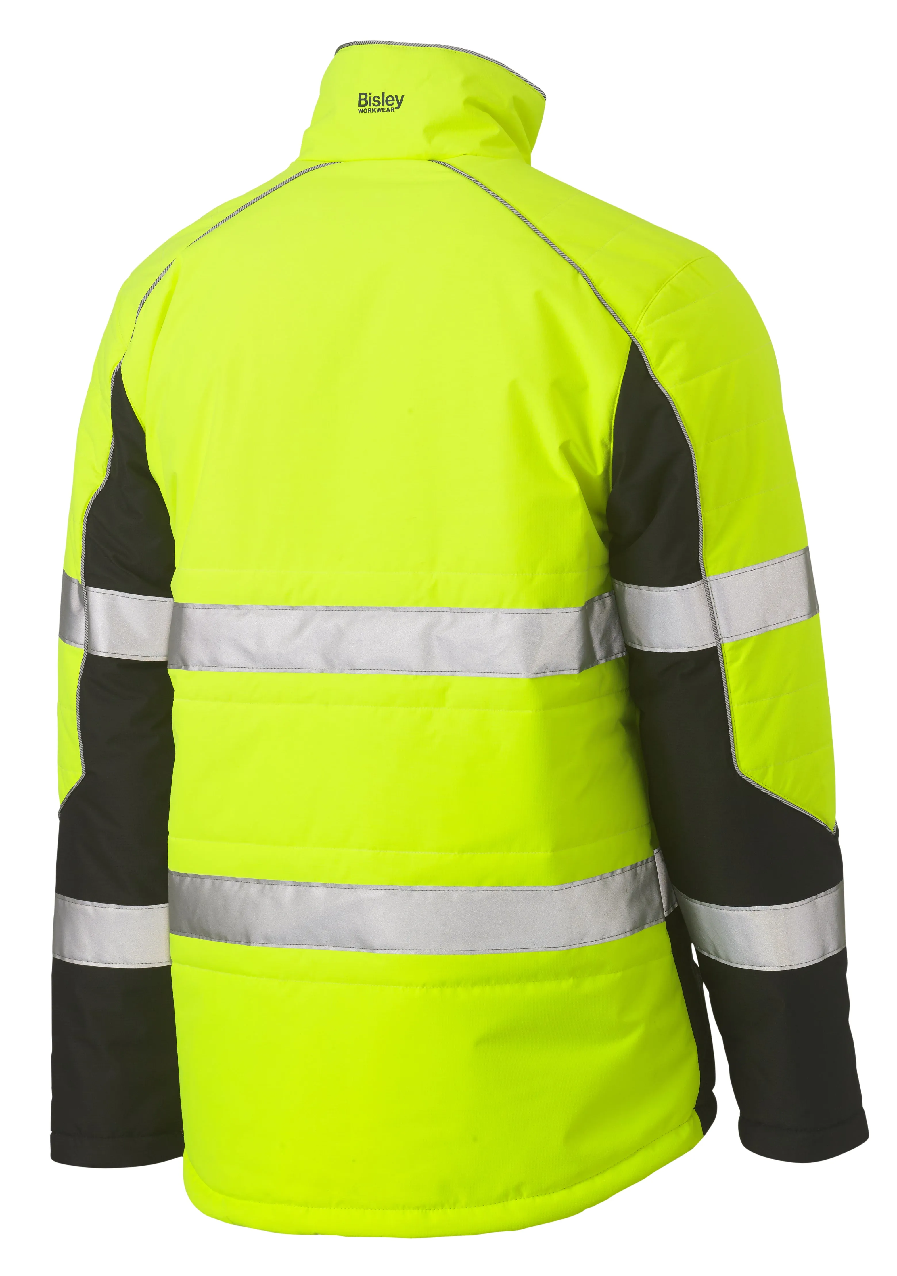 BJ6829T Bisley Taped Two Tone Hi Vis Puffer Jacket