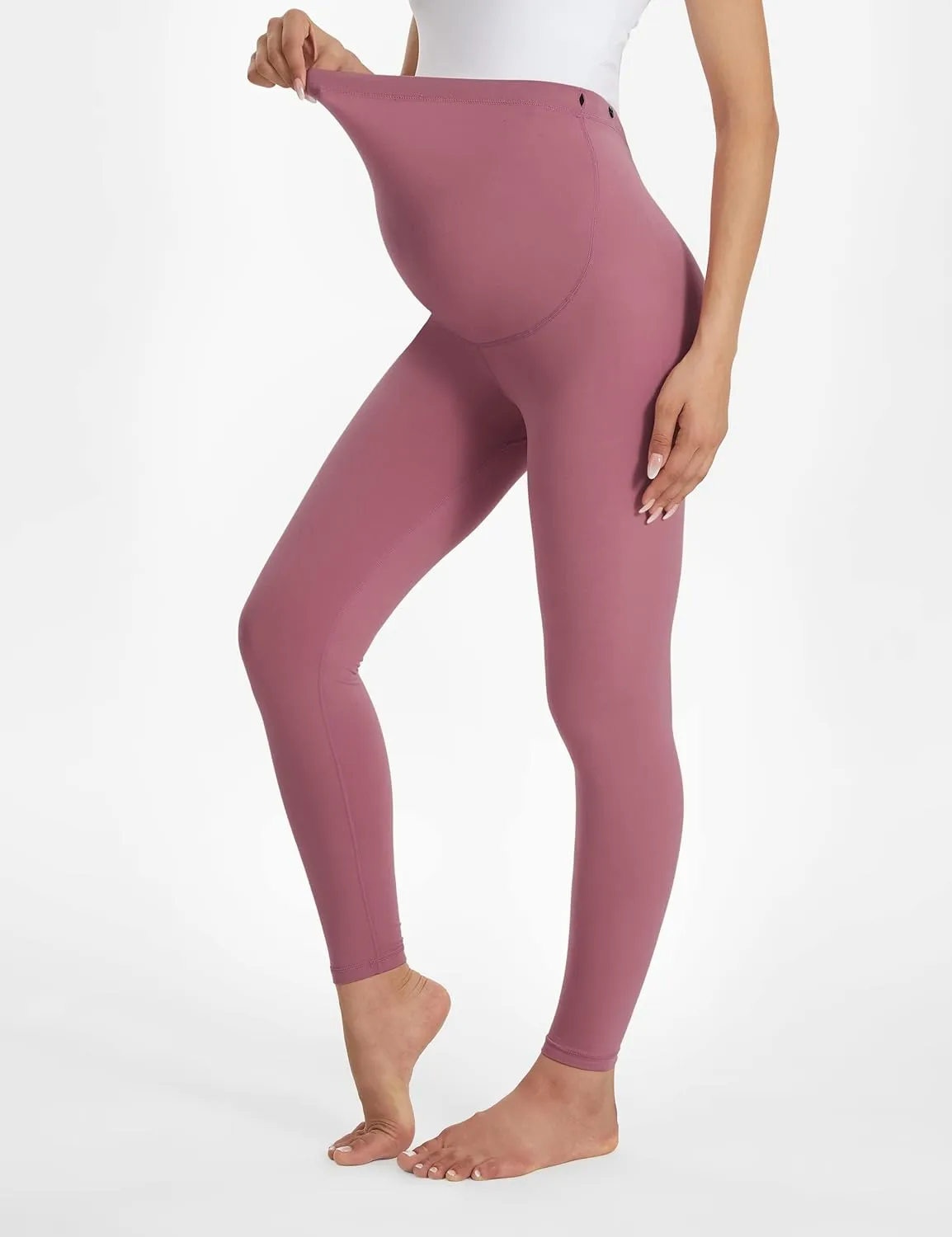 Buttergene Women's Maternity Leggings over the Belly Pregnancy Active Wear Workout Yoga Tights Pants