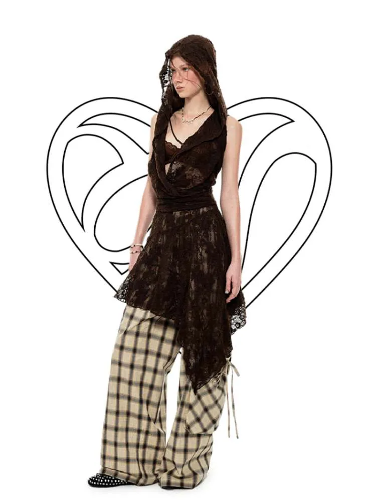 Irregular Lace Ruffled Sheer Skirt【s0000009135】