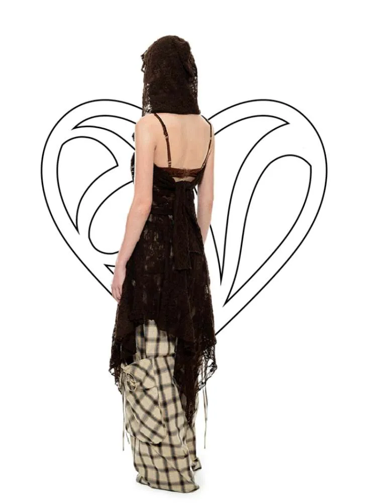 Irregular Lace Ruffled Sheer Skirt【s0000009135】