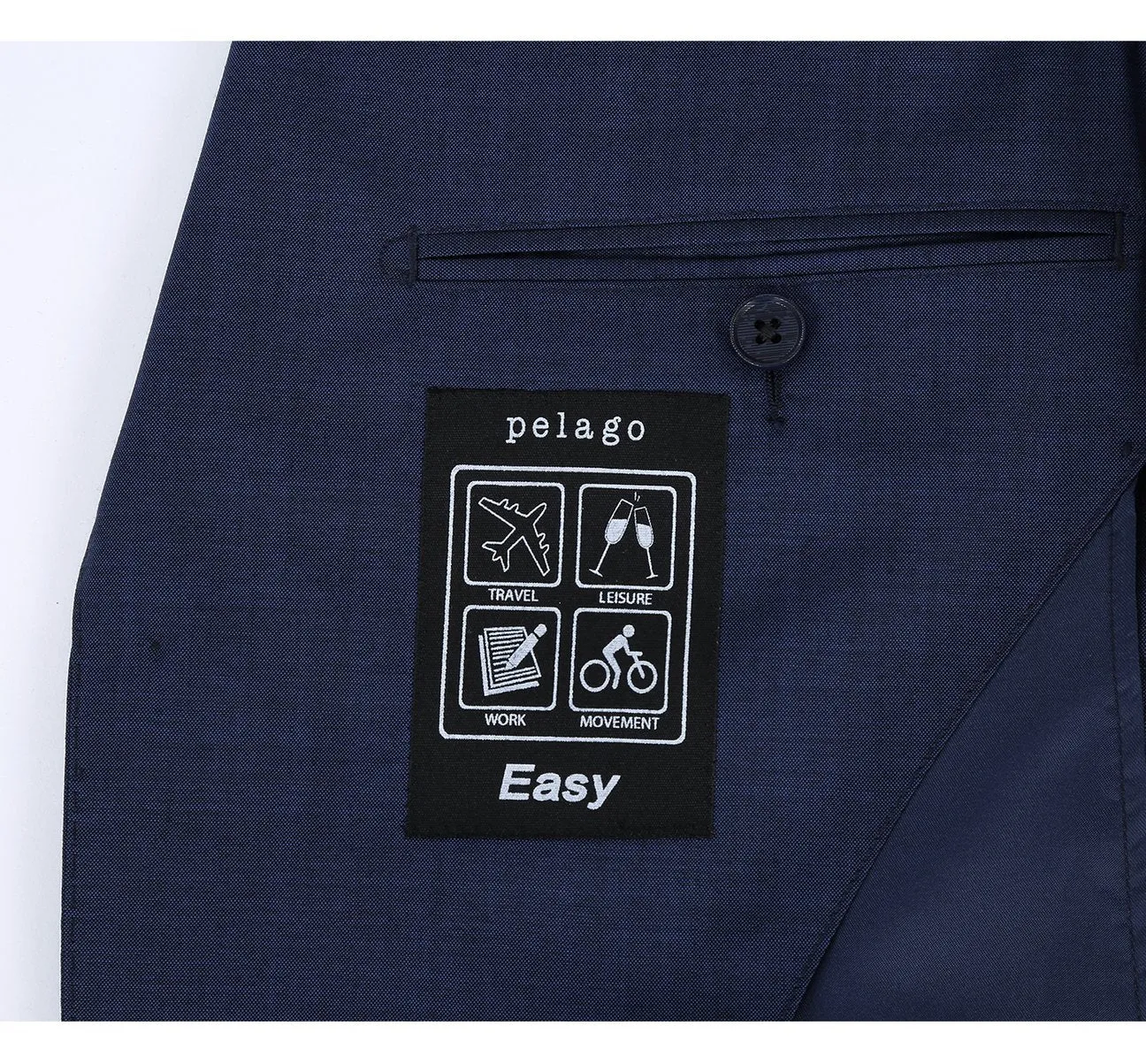 Pellagio Navy Slim Fit Travel Suit Anti-Microbial/Nature Stretch/Wrinkle Resistant PF20-17