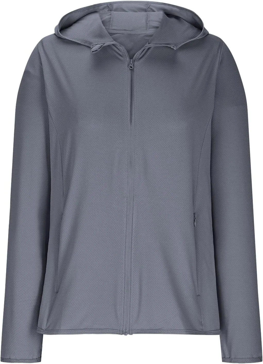 UPF 50 Long Sleeve Women Full Zipper Jacket Lightweight Summer Athletic Sports Jackets Outerwear Sun Protection Tees